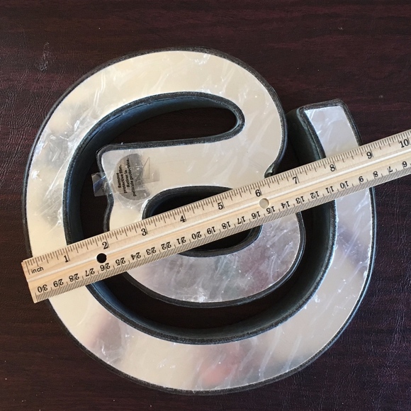 NWT - NEW wall hanging silver metal @ sign - Picture 6 of 6